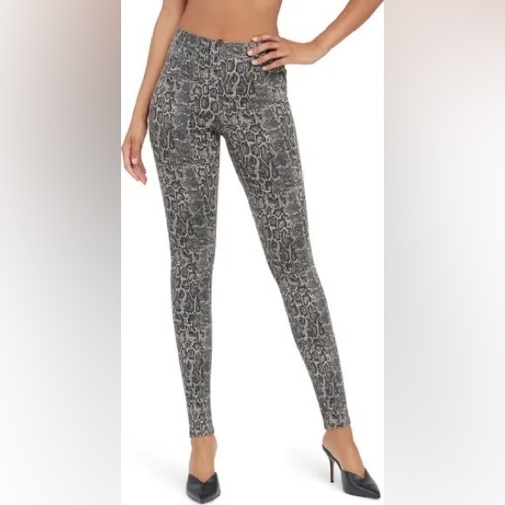 Spanx Ankle Jean-ish Snake Print Leggings